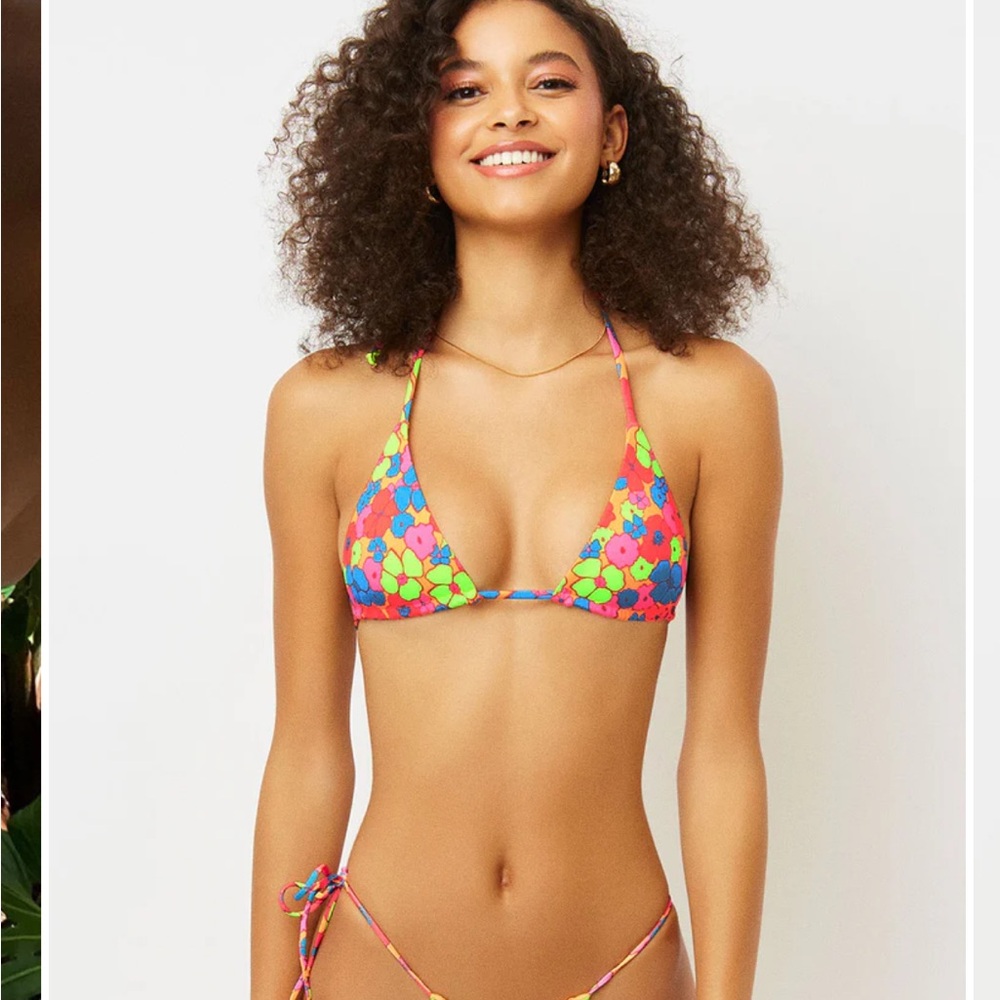 Groovy String Triangle Bikini Top